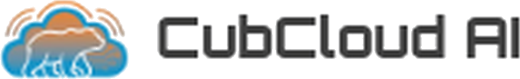 CubCloud.AI logo - bear-in-cloud icon with CubCloud AI wordmark